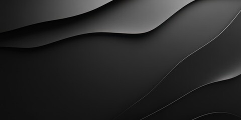 Abstract black wave pattern design on a textured background.