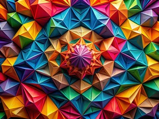 Abstract Colorful Spectrum of Shapes in Harmonious Geometry Design for Visual Symphony