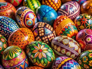 Obraz premium Abstract Easter Egg Designs for Creative Portrait Photography
