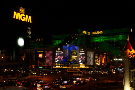 MGM Grand Hotel and Casino in Las Vegas, Nevada, showcasing David Copperfield show
