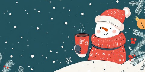 Fun, hand-drawn vector cards featuring Christmas themes with cute illustrations and modern calligraphy on colorful backgrounds. Christmas illustration.