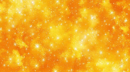 Yellow sparkles on a solid background for a Christmas pattern. An 8K illustration designed for festive holiday decorations and visuals.