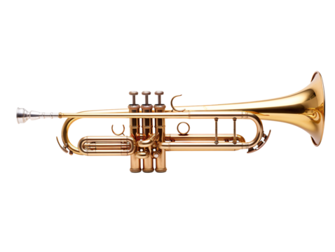 a close up of a trumpet