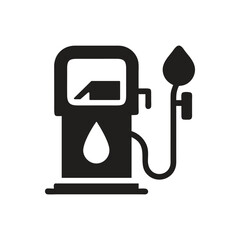 Gas Pump Icon on white background