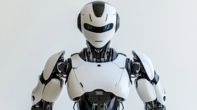 A robotic teacher prototype, humanoid design with educational tools and teaching capabilities, Futuristic style