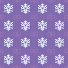 Seamless vector snowflake pattern. Christmas, snow, Santa Claus, scarf, clothes, background, illustration, wrapping paper, wallpaper