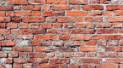 Obraz premium Textured Red Brick Wall with Rustic Appeal
