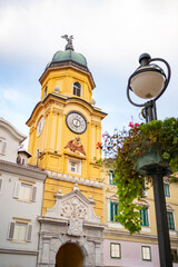 City Clock Tower in Rijeka city, Croatia 