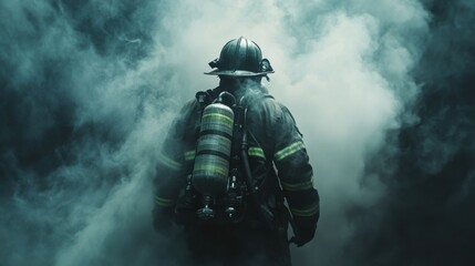 Fototapeta premium Brave Hearts: The Heroes of Firefighting