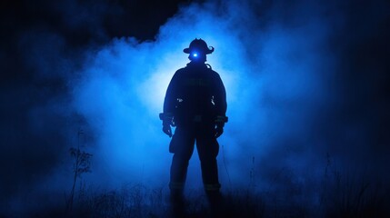 Fototapeta premium Brave Hearts: The Heroes of Firefighting