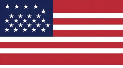 Obraz premium Iconic American Flag Design with Ample Copy Space