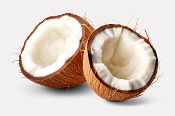 Assorted coconut fruits many views and angles include