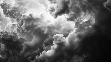 Obraz premium Dark Ominous Clouds Filling the Sky