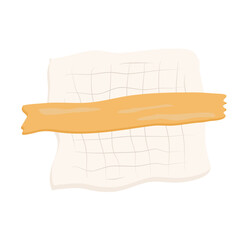 Gauze and plaster vector