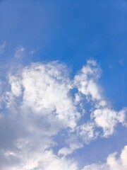 blue sky with white clouds
