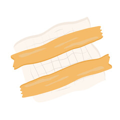 Gauze and plaster vector