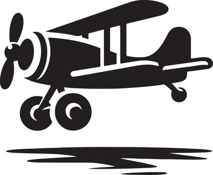 Airplane silhouette vector collection. black airplane icon set