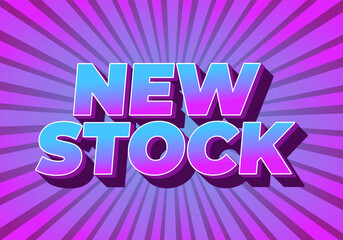 New stock. Text effect in modern colors with 3D style