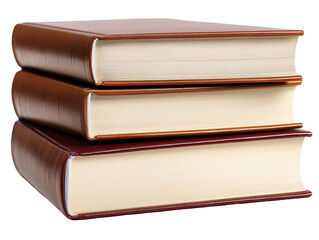 a stack of books with a white cover