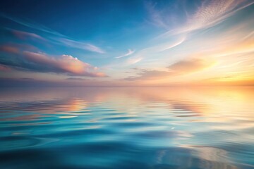 Obraz premium Calm water surface on pastel background