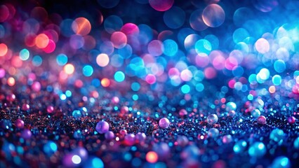 Blue Glow Purple Pink Particle Abstract Bokeh Background for Stunning Visuals and Designs