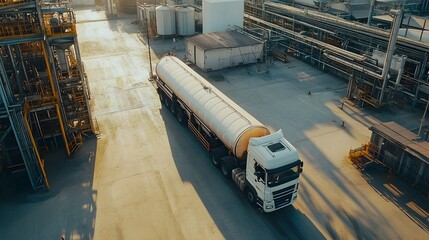 Seamless Logistics at Processing Plant with Fuel Tanker Truck