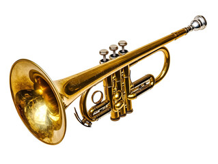 Naklejka premium a close up of a trumpet