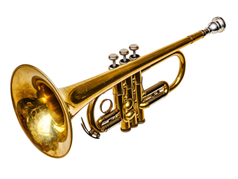 a close up of a trumpet