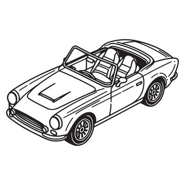 recommend clip art: Modern Car Silhouette Vector Illustration on White.