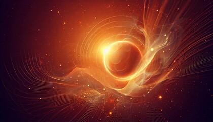 Fototapeta premium Orange dreams a fusion of design and art