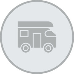 Camper Van Icon Design