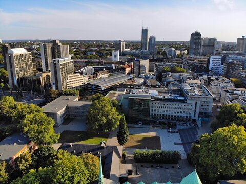 Essen city skyline in Germany