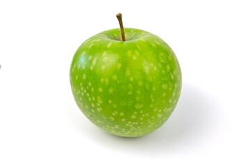 pomme verte Granny, en gros plan, isolé sur un fond blanc