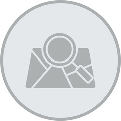 Search Map Icon Design