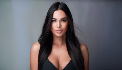 Naklejka premium Hübsche junge Frau