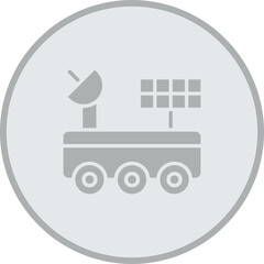 Space Car Icon Design