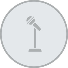 Mic Stand Icon Design