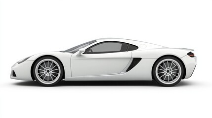 Obraz premium A super sports car on a white background. 3D illustration