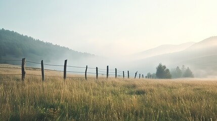 Illustrations of real foggy scenery outside,generated with AI.