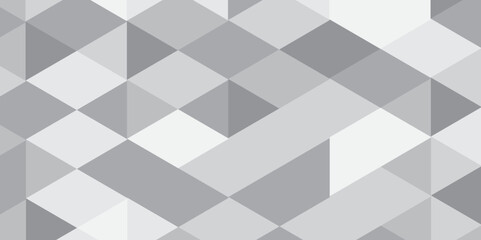Abstract geometric white and gray background seamless mosaic and low polygon triangle texture wallpaper, Triangle Vector Abstract Geometric Technology seamless pattern Background. 