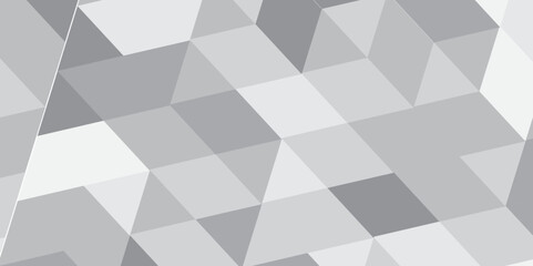 Fototapeta premium Abstract geometric white and gray background seamless mosaic and low polygon triangle texture wallpaper, Triangle Vector Abstract Geometric Technology seamless pattern Background. 