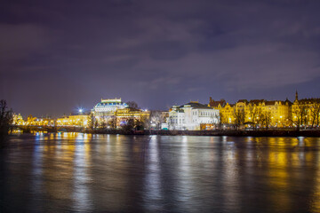 Fototapeta premium View of the Danube River in Prague