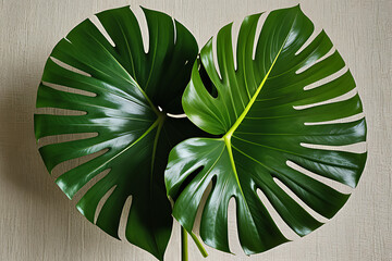 fresh tropical leaves make beautiful bouquet expertly cut arranged together