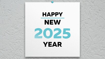A nice banner with congratulatory text HAPPY NEW YEAR 2025