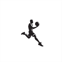 Basketball SVG, Basketball PNG, Sport SVG, Basketball player Silhouette, Basketball player Logo, Playing Basketball, Basketball Art Print