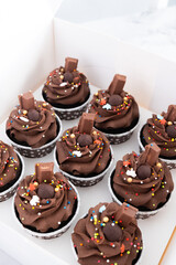 Chocolate cupcakes dessert Bakery sweet 