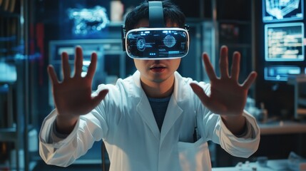 Scientist explores virtual reality in high-tech lab space