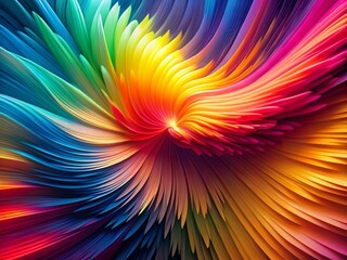 Obraz premium Colorful 3D Layered Abstract Modern Art Background with Mesmerizing Effects for Creative Projects and Designs