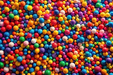 Fototapeta premium Colorful Abstract Confetti Dots Pattern for Vibrant Backgrounds and Design Projects