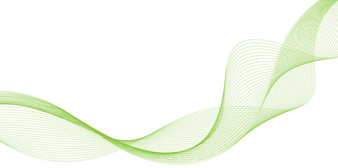 Abstract green wave line background, Geometric design used for parallel lines pattern and Digital landscape,Curved wave. Abstract wave element for design. with Flowing Curves and Dynamic Mesh Pattern.